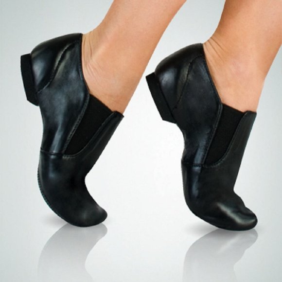 Angelo Luzio 401A Women's Size 4M (Fits 3) Black Leather Slip On Jazz Boot - Picture 1 of 1